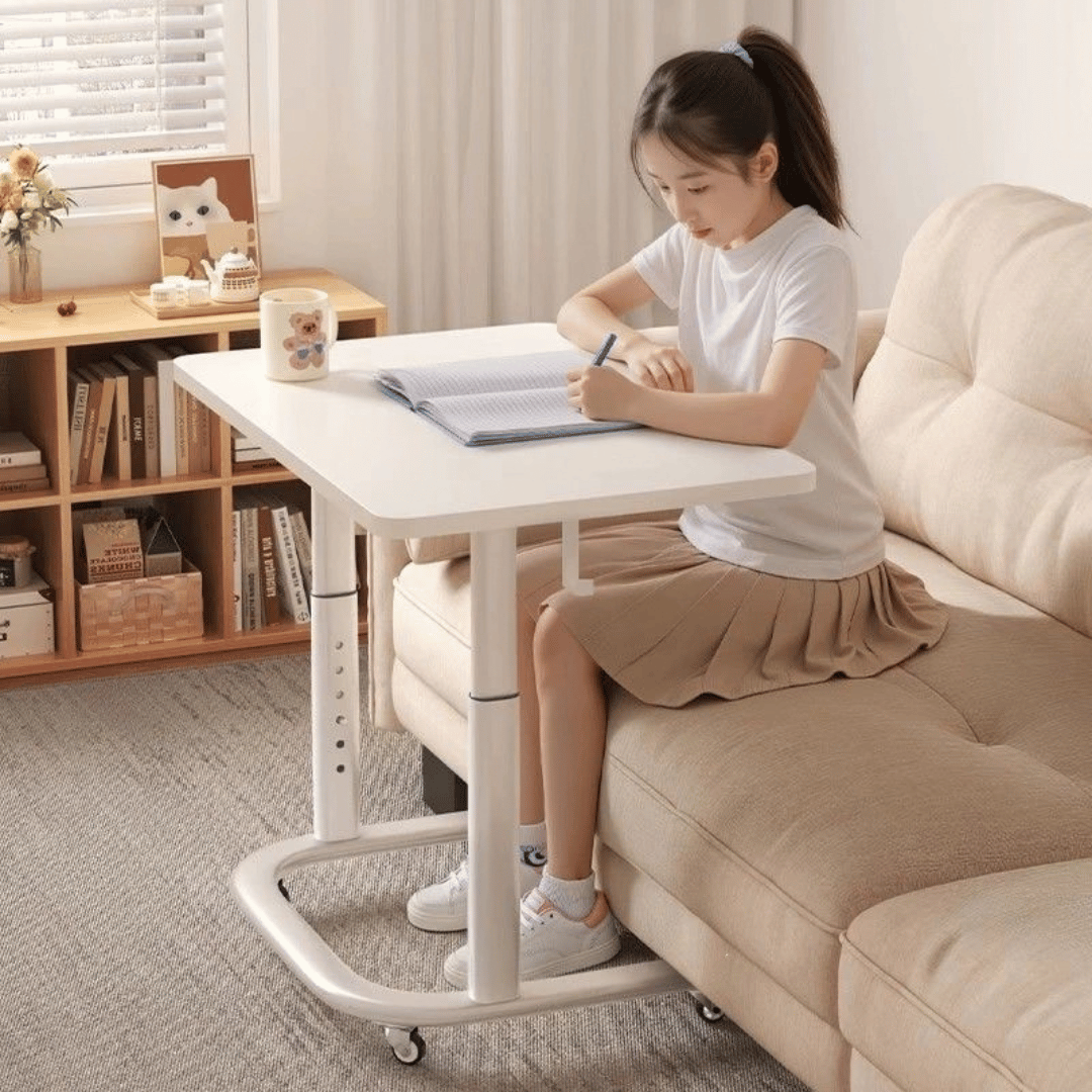 Homero Study Workstation Adjustable Height Mobile Desk
