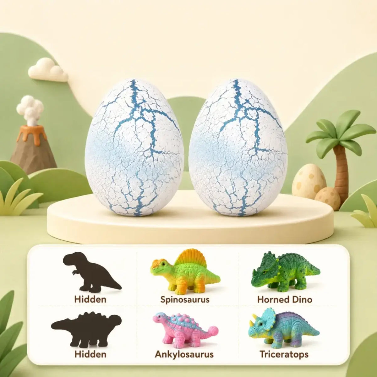 Homero Educational Water Soaked Dinosaur Egg for Kids