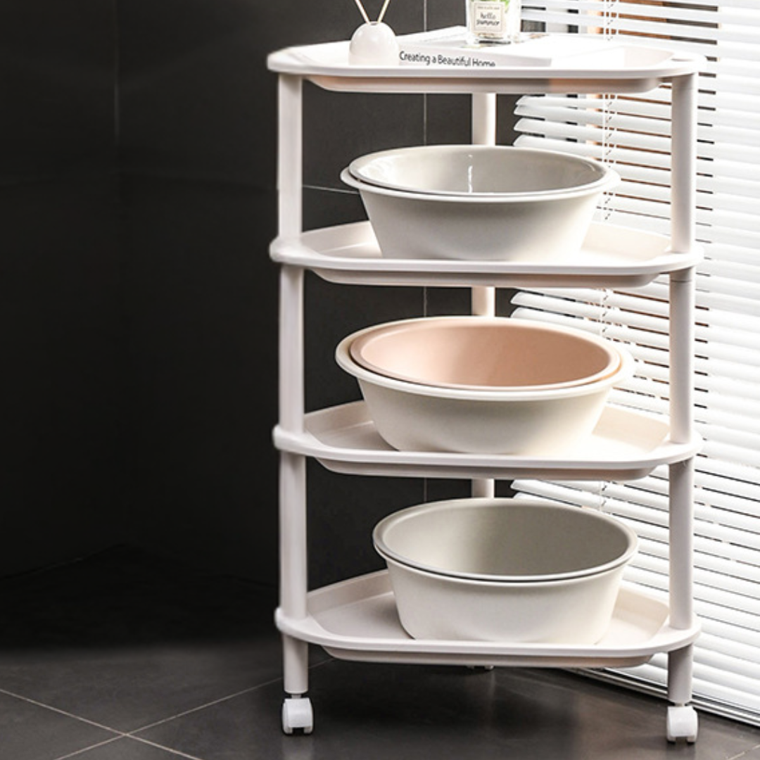 Heavy Duty Corner Bathroom Storage Rack