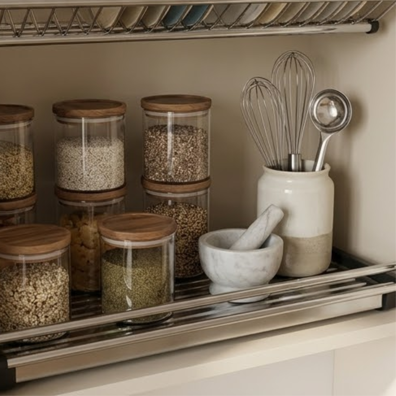 Modular Kitchen Stainless Steel Dish Plate Drainer Rack