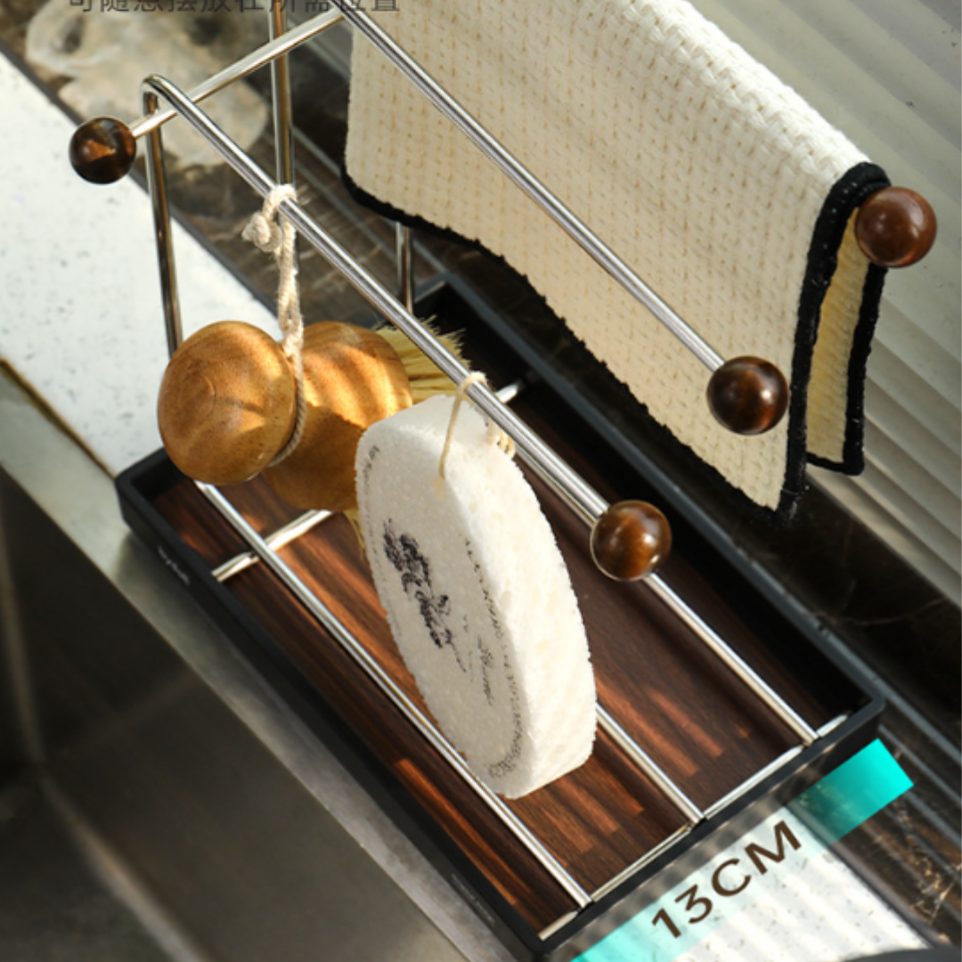 Countertop Stainless Steel Drain Rag Rack