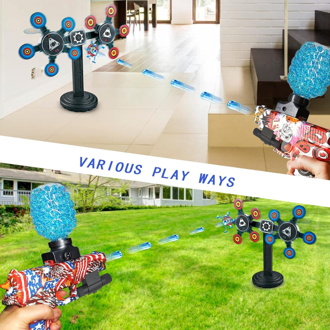360° Electric Rotating Shooting Target with Electronic Scoring & Auto Reset