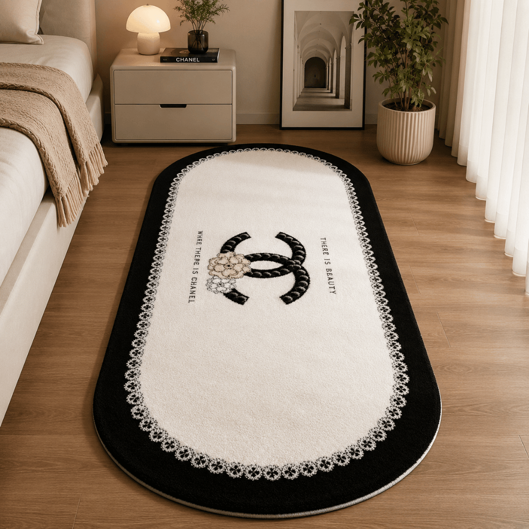 Homero Ultra Soft Cashmere Touch Bedroom Mat Non Slip Surface