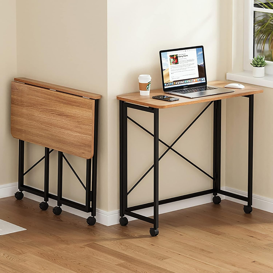 Portable Foldable Multiuse Rolling Table with Wheels