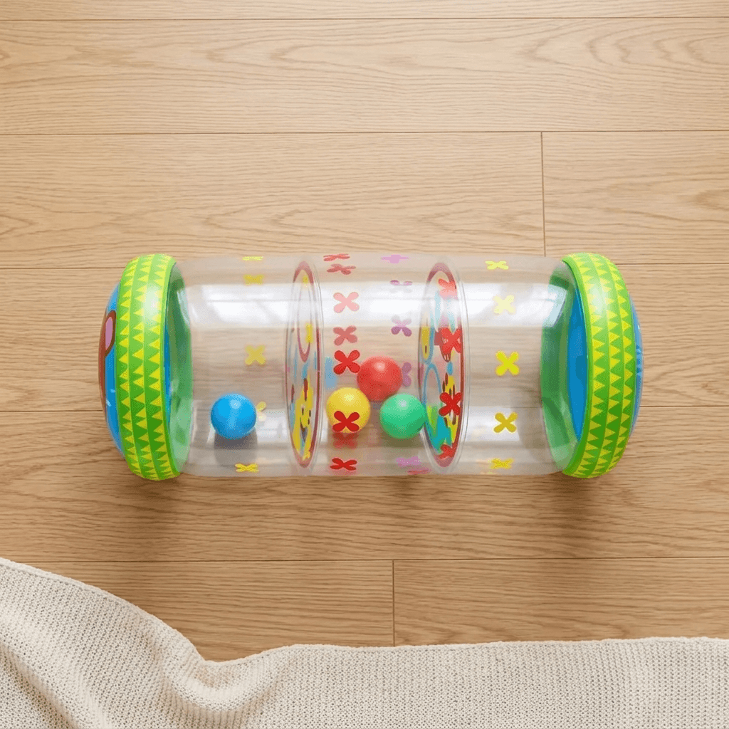 Anti Slip Inflatable Baby Development Activity Crawl Roller Toy