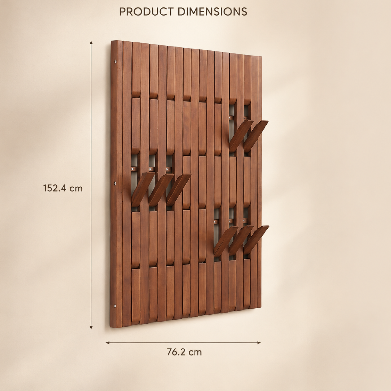 Solid Wood Tree Branch Multiuse Hanger