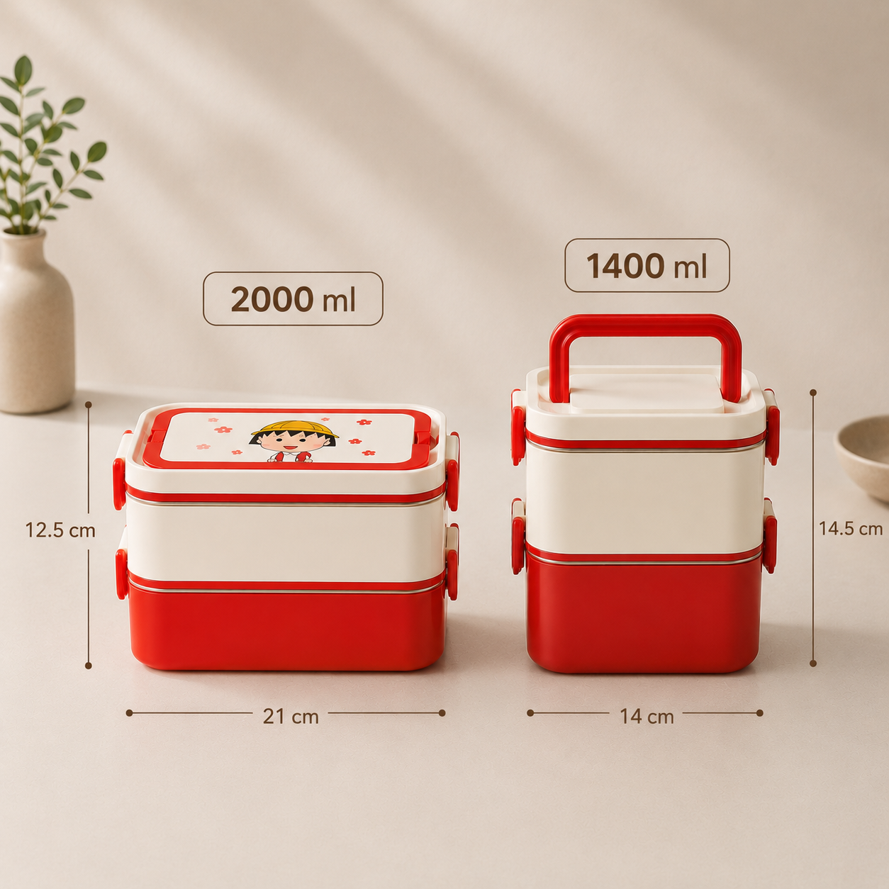 Premium Stainless Steel Leak Proof Bento Lunch Box with Cutlery