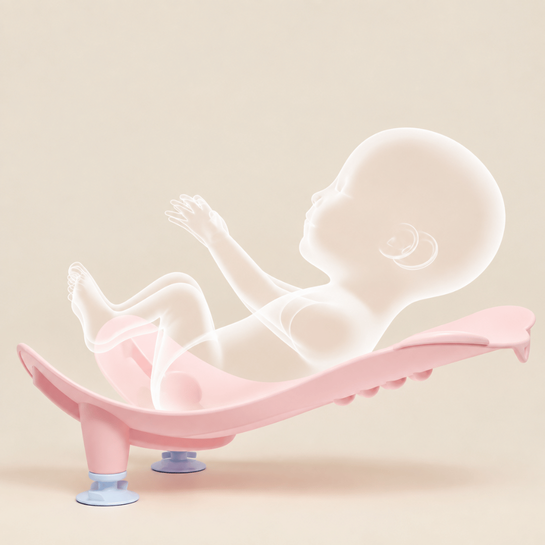 Ergonomic Infant Baby Butt Washing Foldable Basin