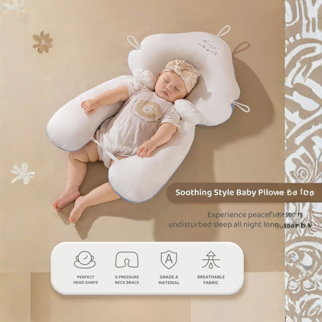 Adjustable Baby Sleeping Breathable Cotton Support Pillow
