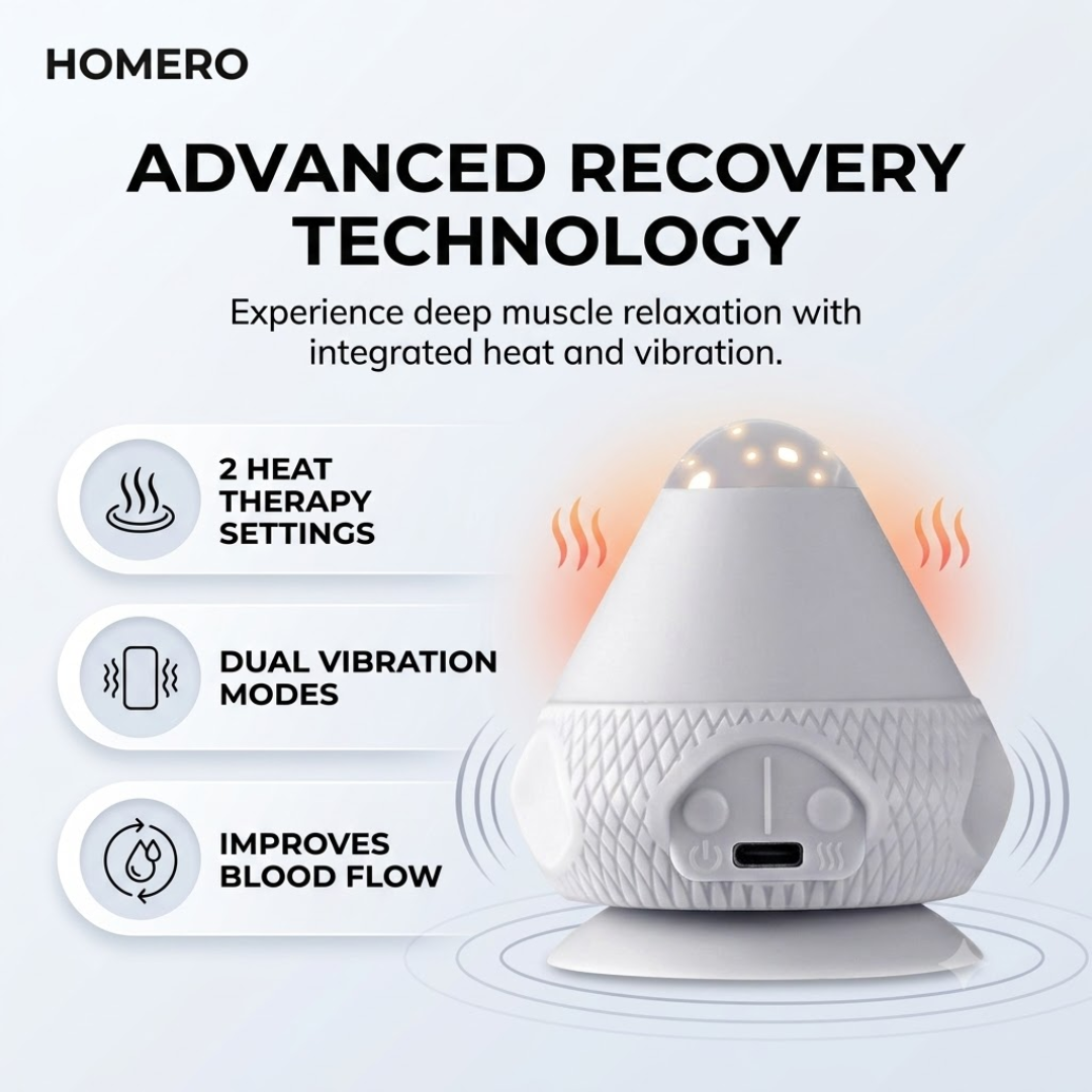 Electric Adsorption Fascia Massage Ball with Heat Vibration