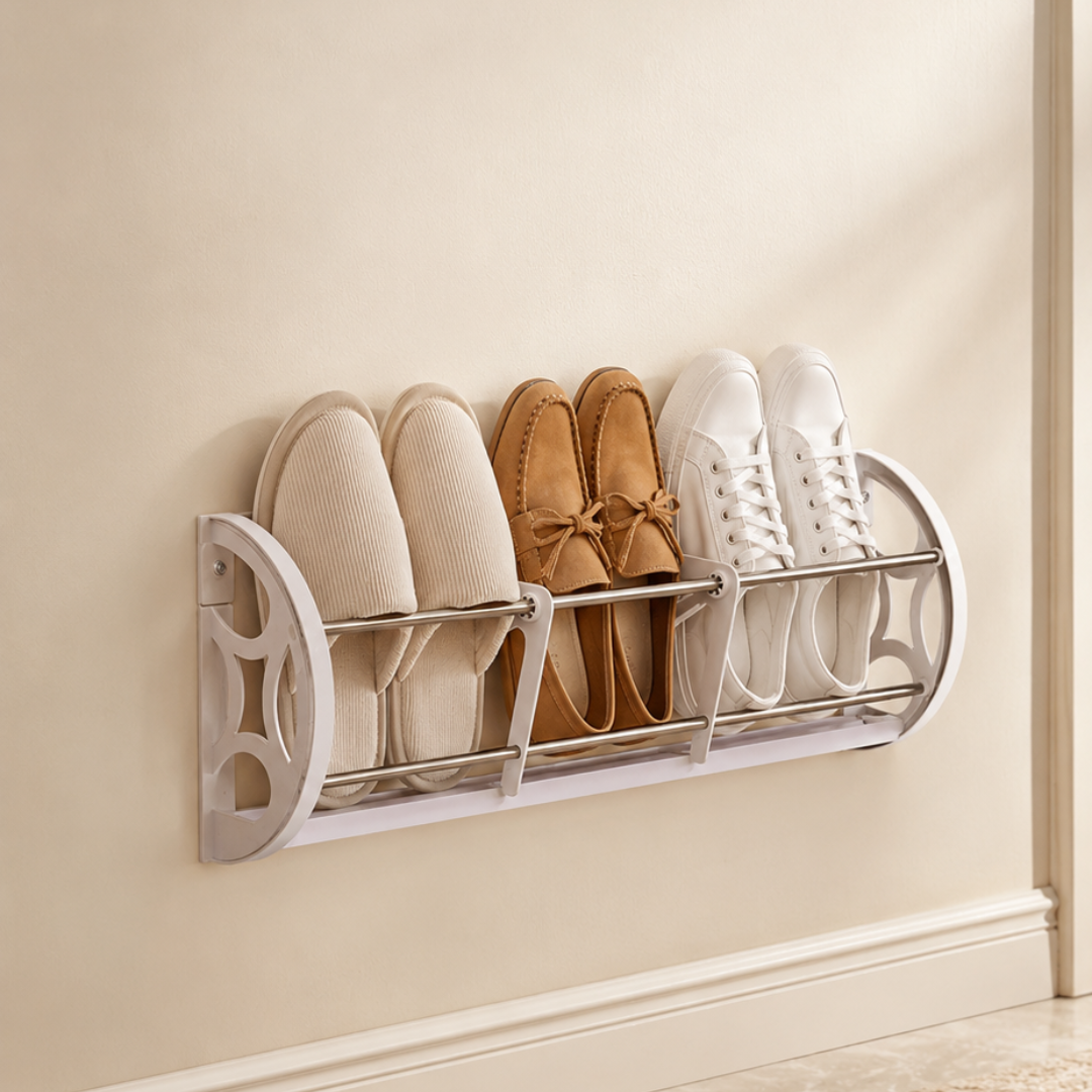 Durable Stainless Steel Wall Mounted Shoe Organizer