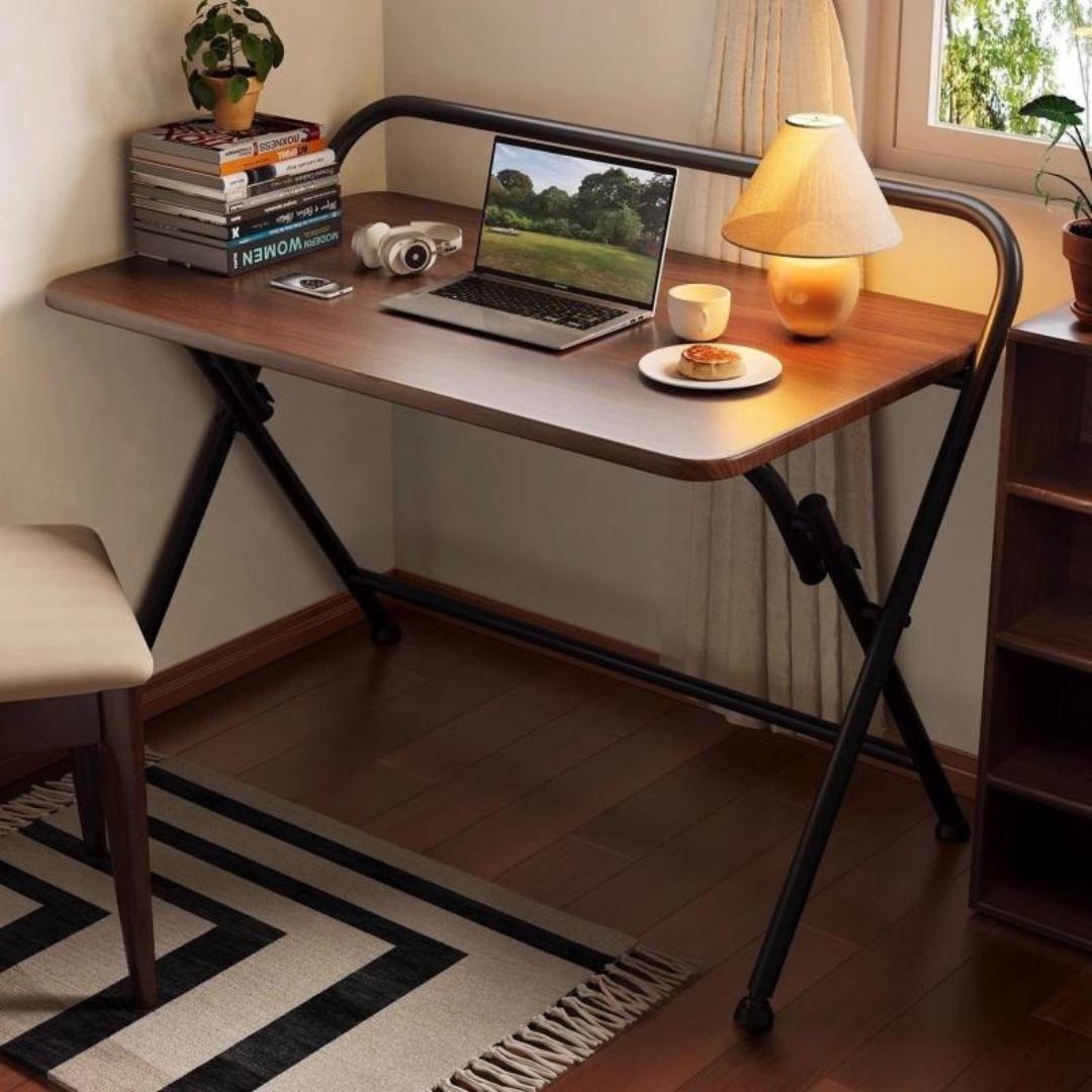 Portable Foldable Office and Study Table with Adjustable Feet