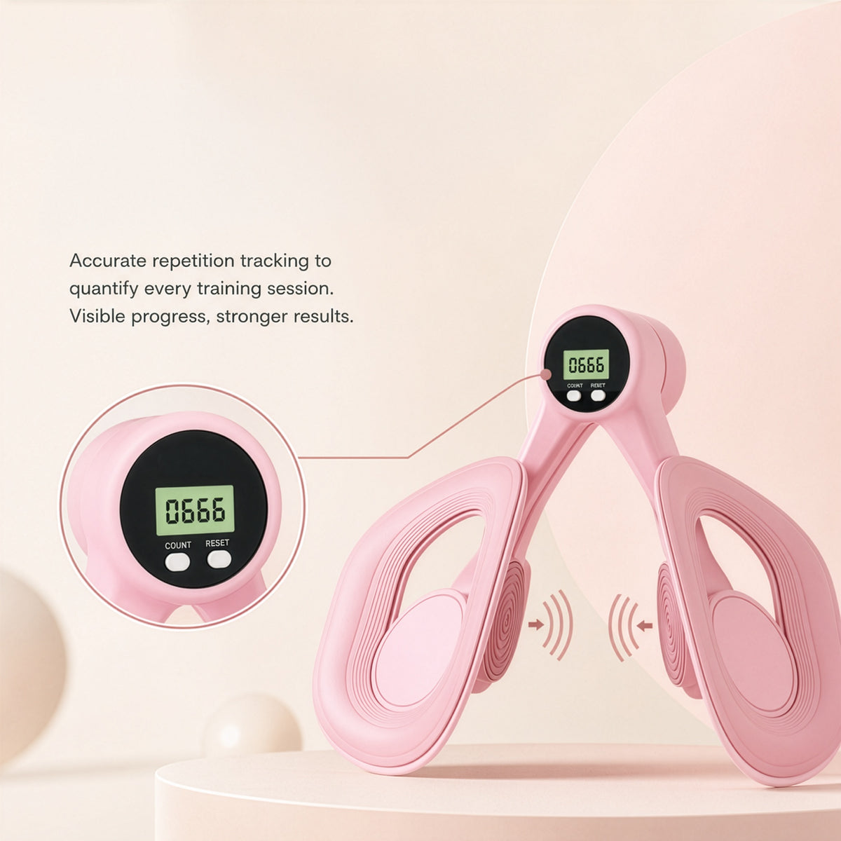 Homero Pelvic Floor Muscle Trainer Inner Thigh Toner with Digital Display