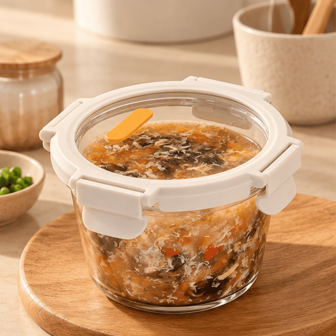 Microwave Safe Borosilicate Glass Food Storage Container