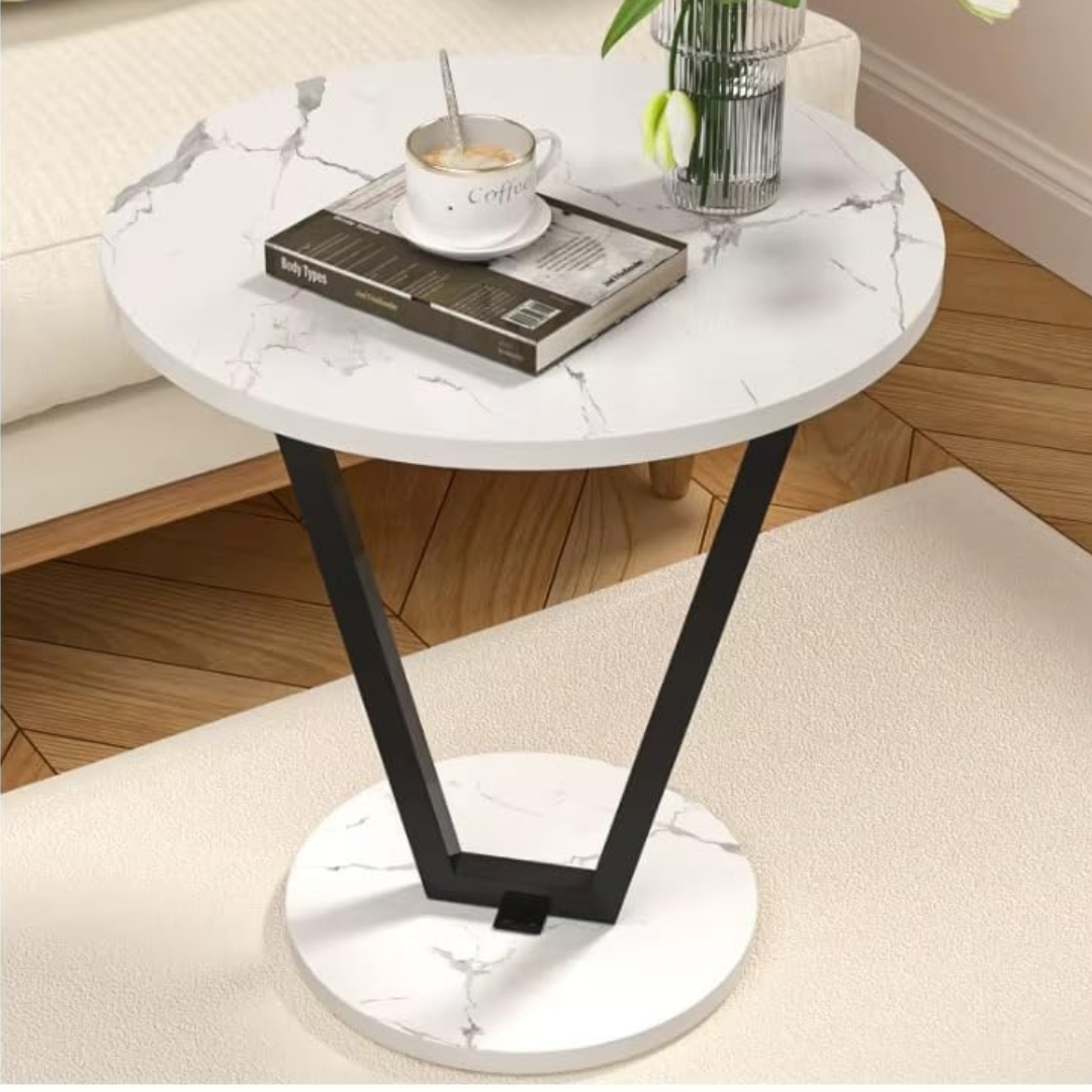Modern C Shaped Multipurpose Utility Side Table