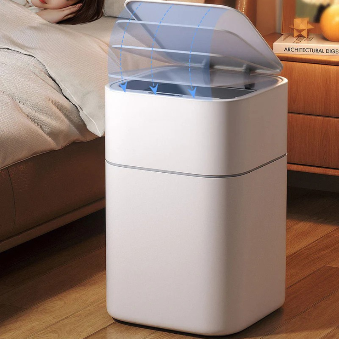 Homero Touchless Sensor Blue Light Sterilization Automatic Smart Trash Can