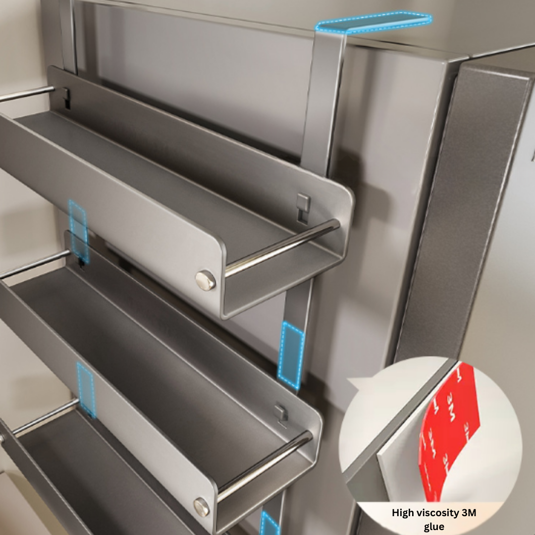Multi-Layer Carbon Steel Refrigerator Side Storage Rack