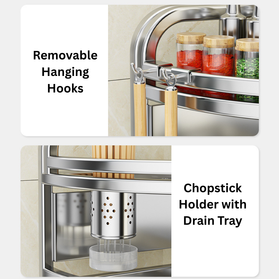 Corner Max Stainless Steel Rack