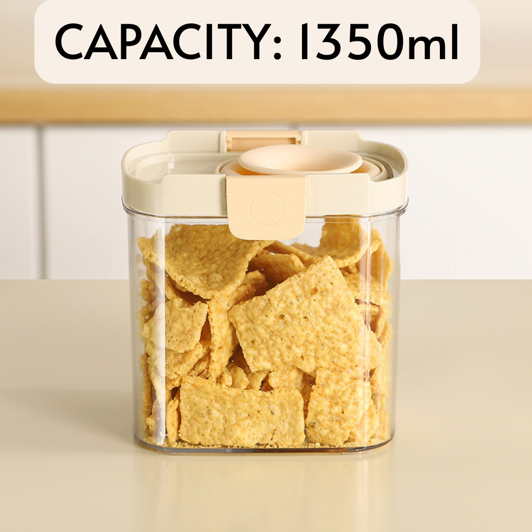Airtight Kitchen Storage Jars with Sealed Lid