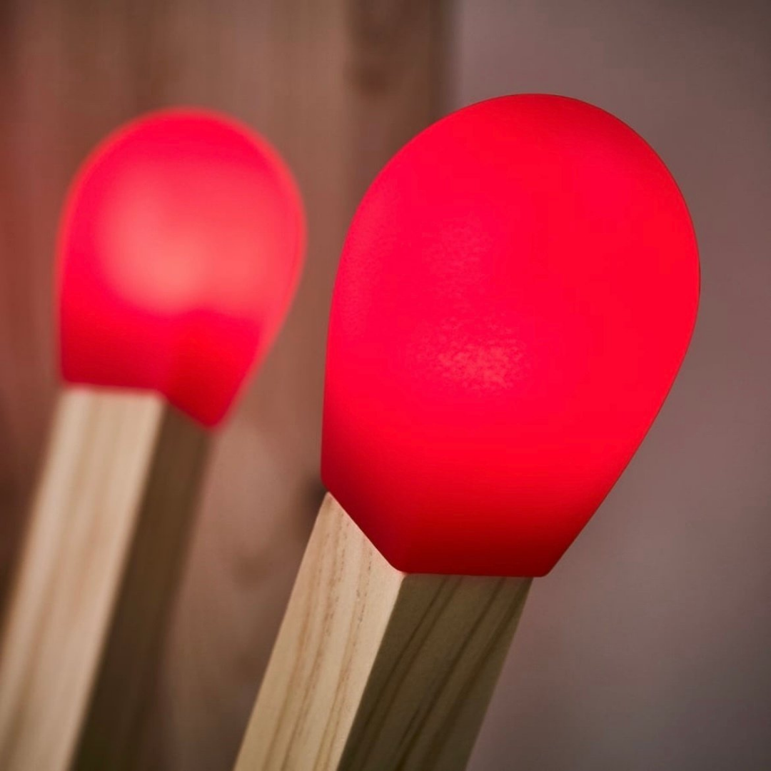 HOMERO Modern Artistic Design Wooden Matchstick Inspired LED Lamp