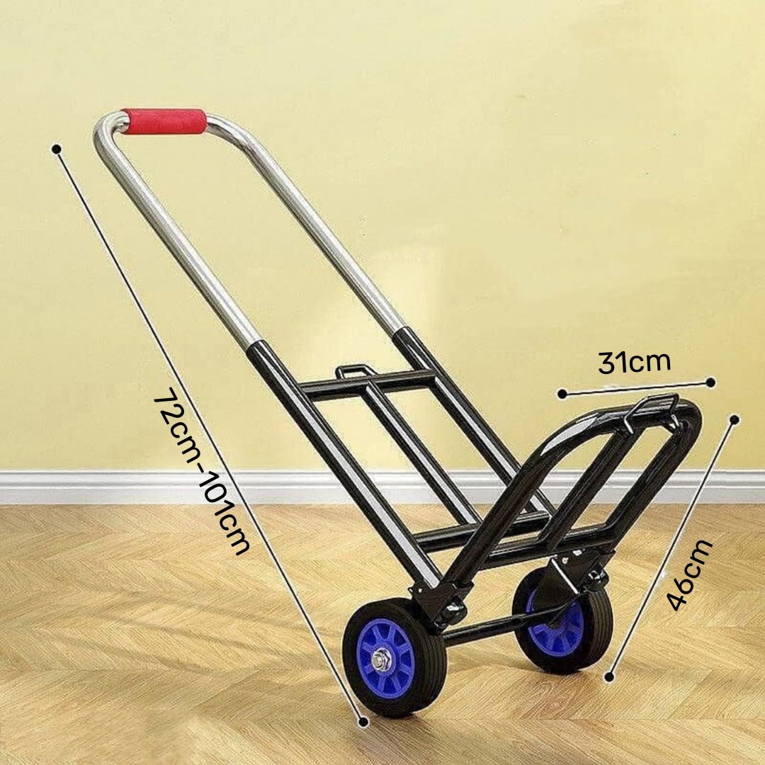 Heavy Duty Foldable Stair Climbing Hand Truck Trolley with Adjustable Handle