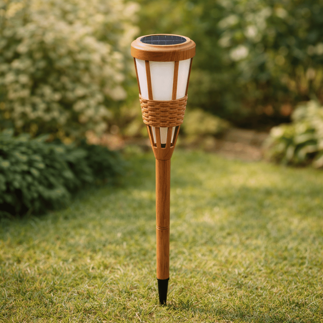 Homero Solar Flame Garden Light Outdoor Waterproof Design