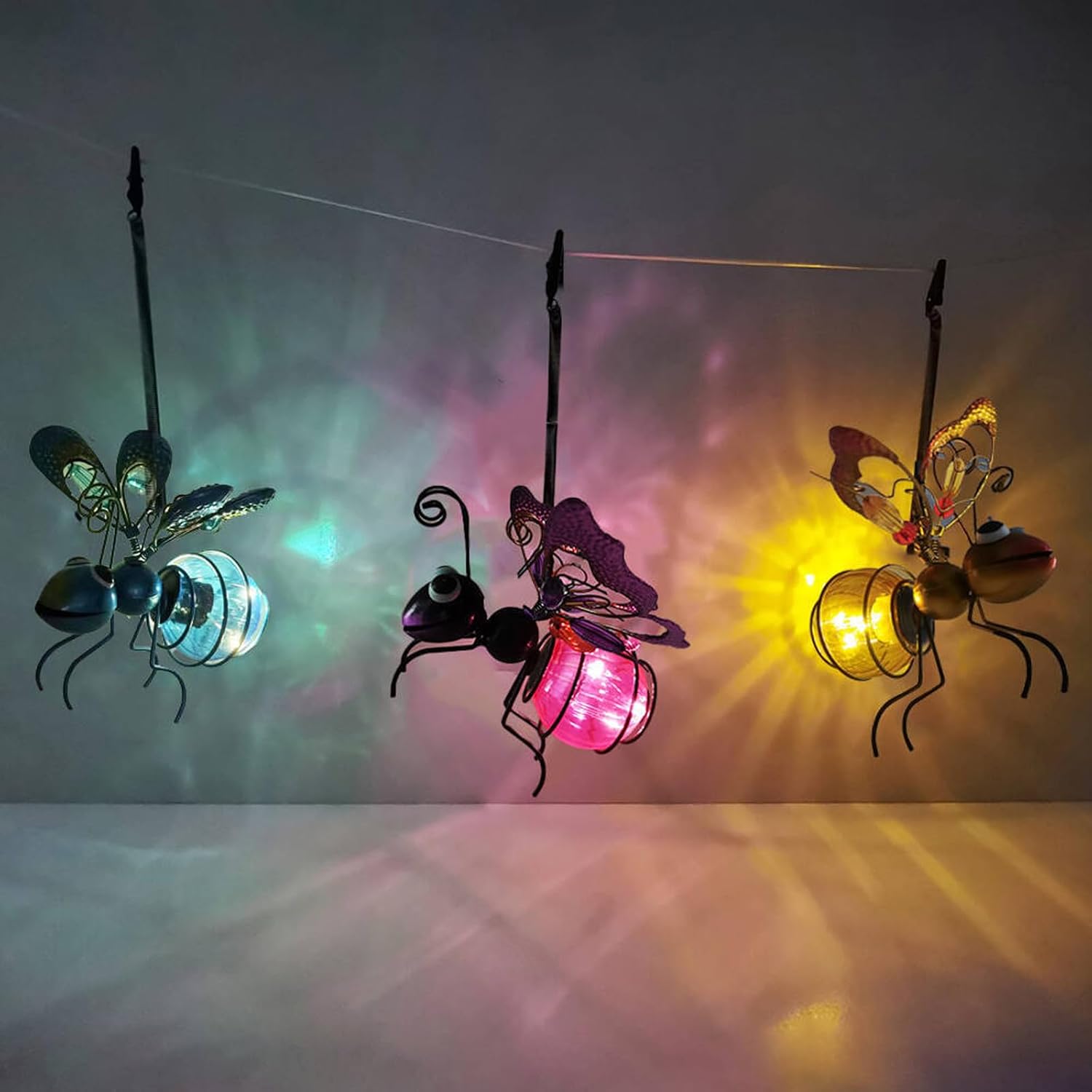 LED Solar Hanging Insect Garden Outdoor Decorative Light
