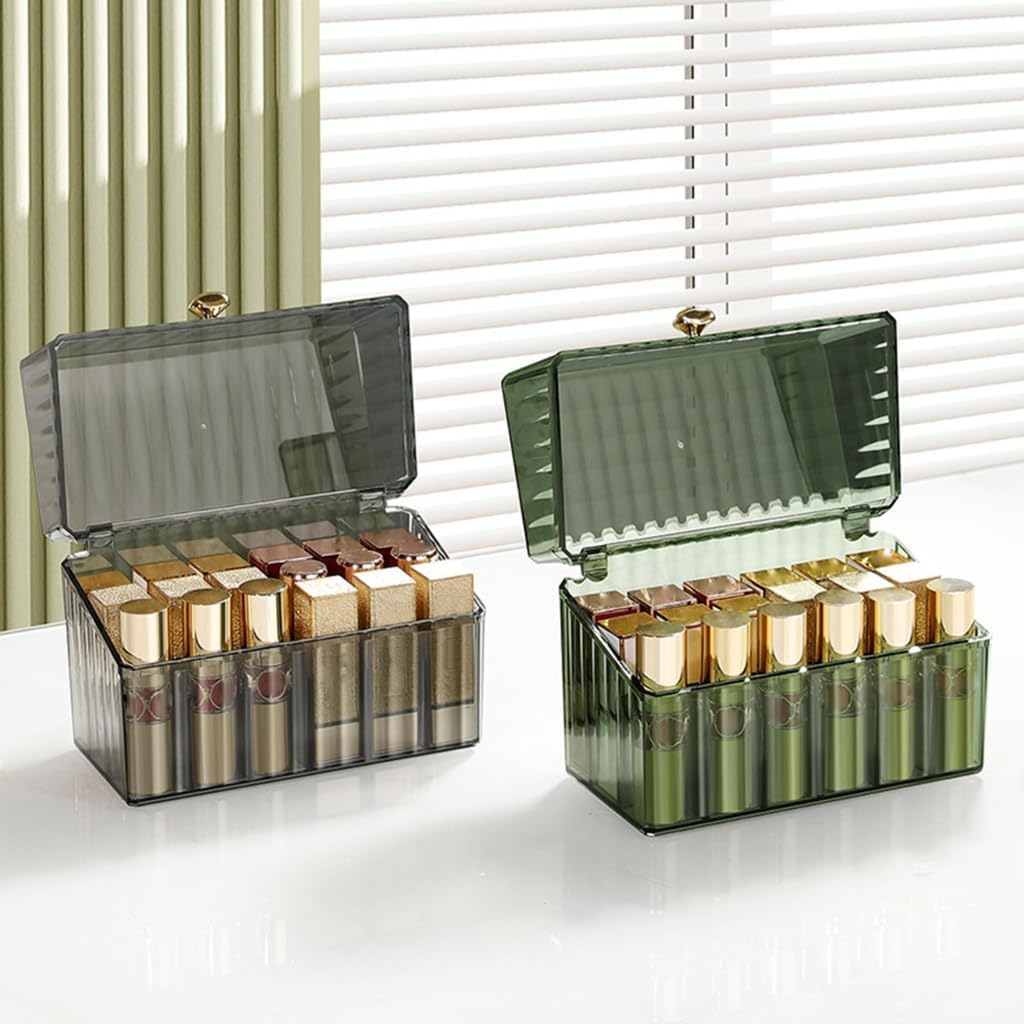 Premium Dustproof 18 Slot Lipstick Storage Organizer