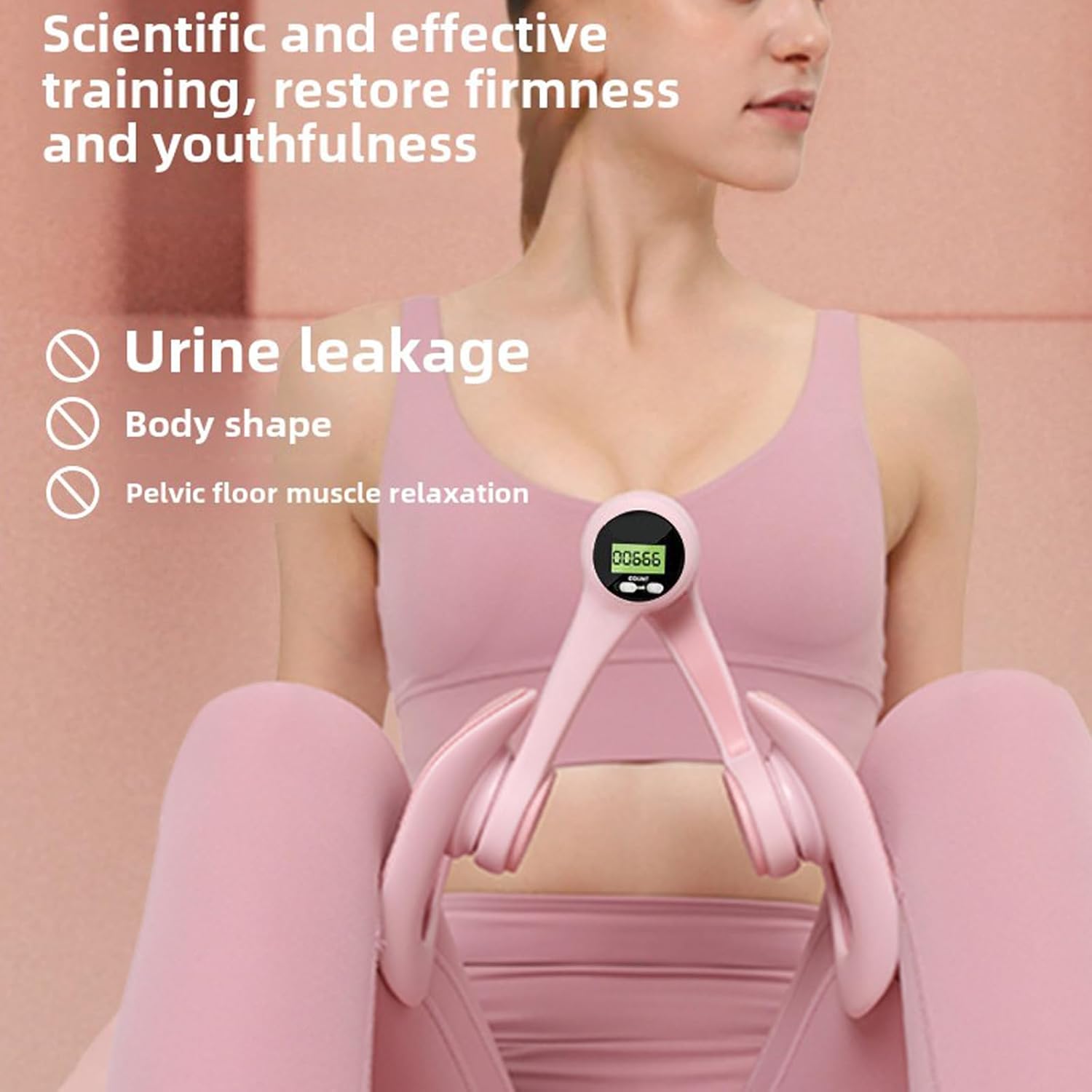Homero Pelvic Floor Muscle Trainer Inner Thigh Toner with Digital Display