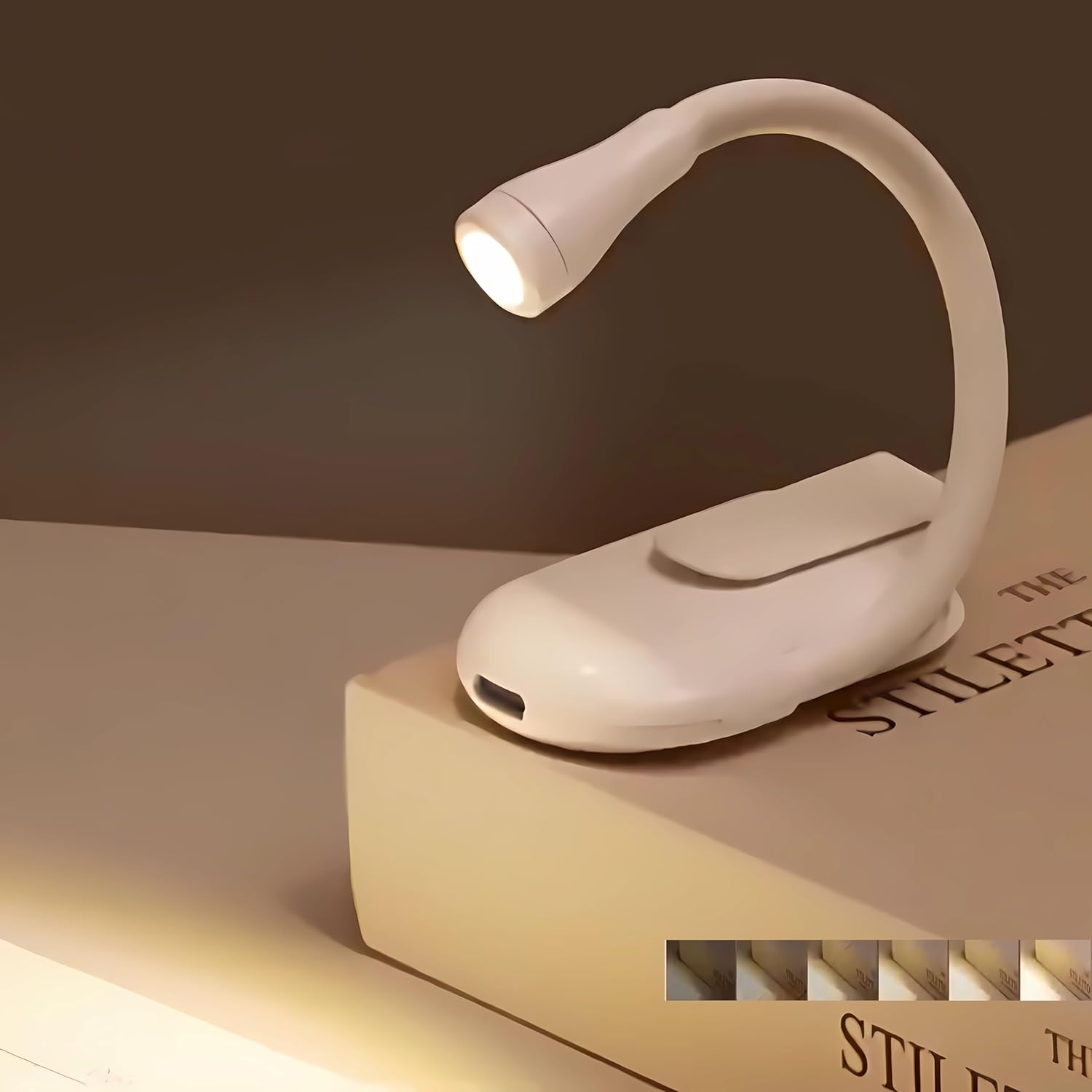 HOMERO LED Rechargeable Book Clip On Lamp Light