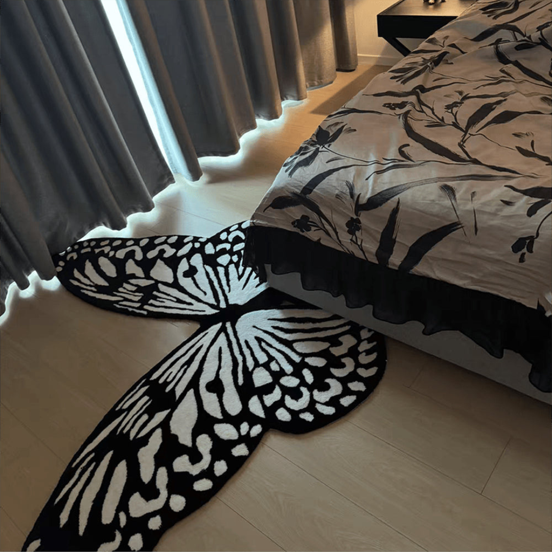 Homero Soft Butterfly Carpet Rug Thick Fluffy Handwoven - 80x120cm