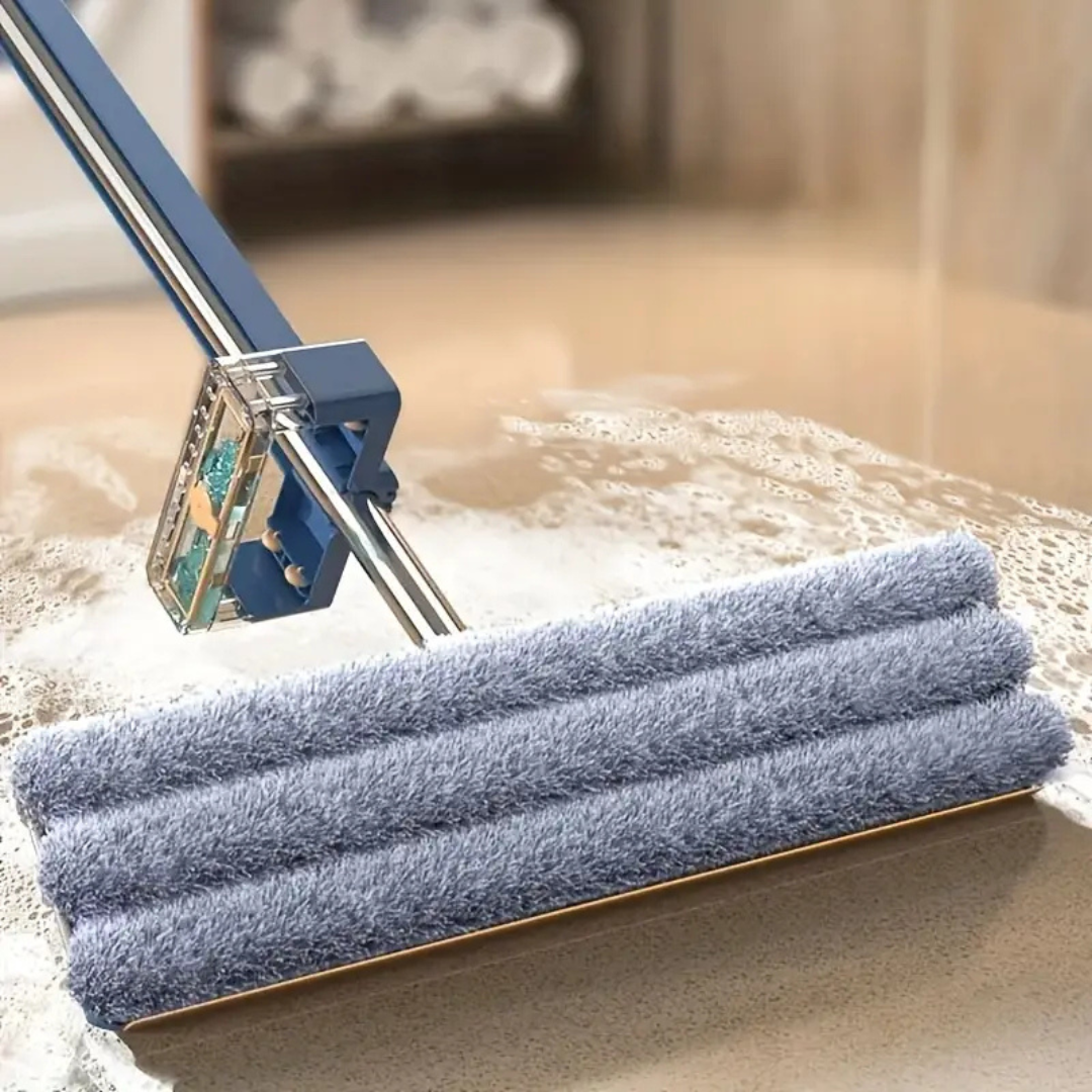 Homero 360° Self Cleaning Microfiber Floor Mop with Folding Bucket Set