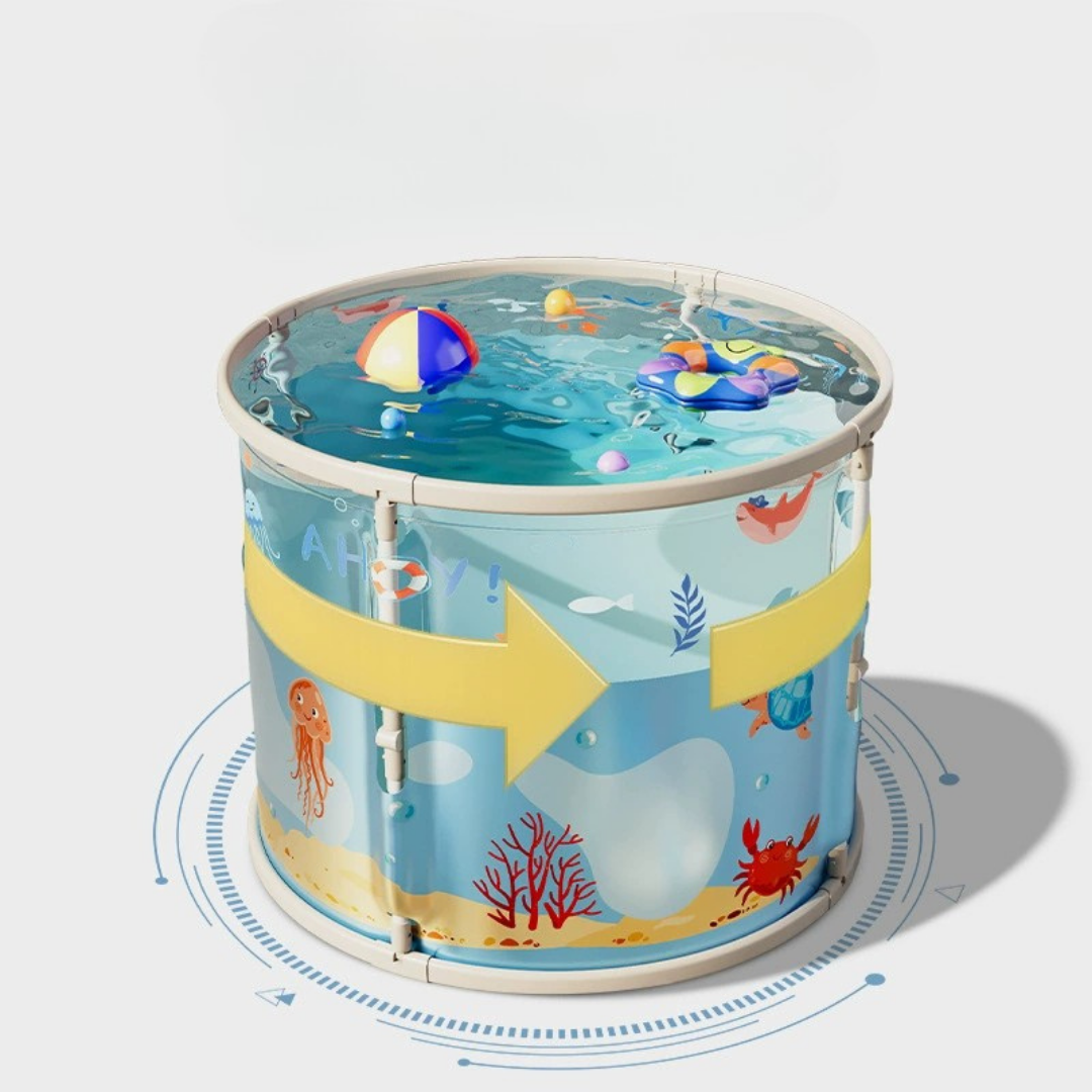 HOMERO Portable Design Transparent Foldable Large PVC Bathtub