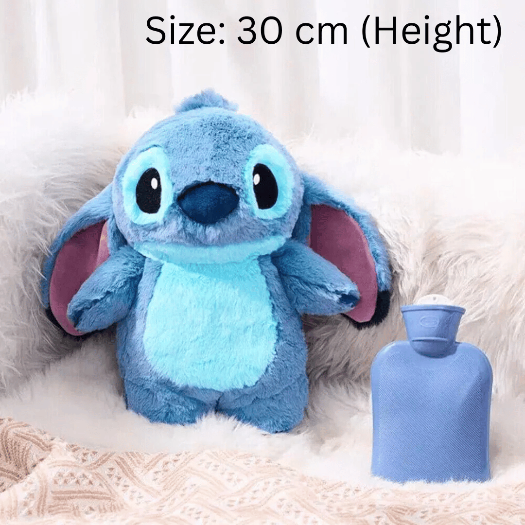 Homero Cartoon Cute Stitch Plush Hot Water Bag