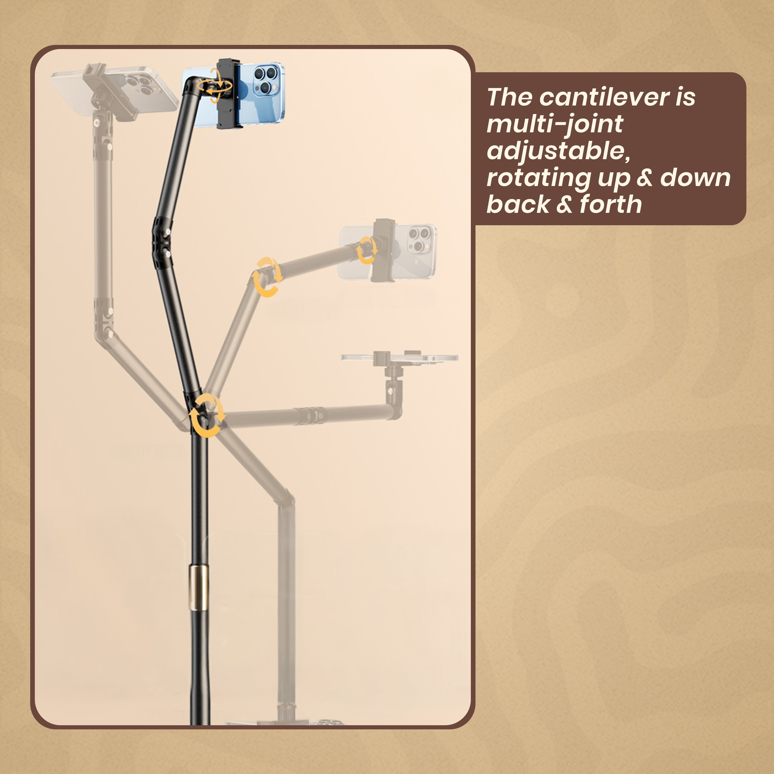 HOMERO Adjustable Bionic Robotic Arm Mobile Holder Floor Stand