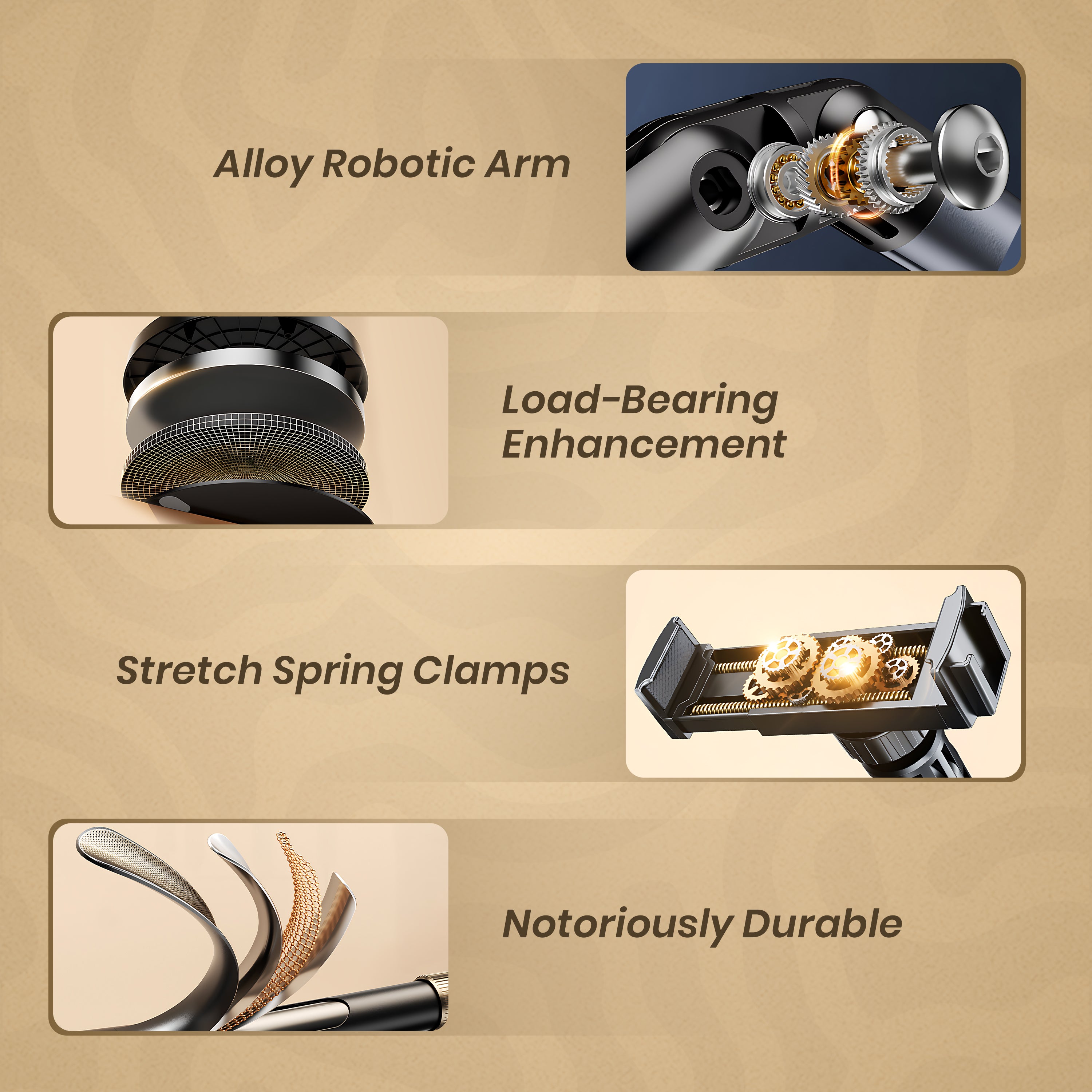 HOMERO Adjustable Bionic Robotic Arm Mobile Holder Floor Stand