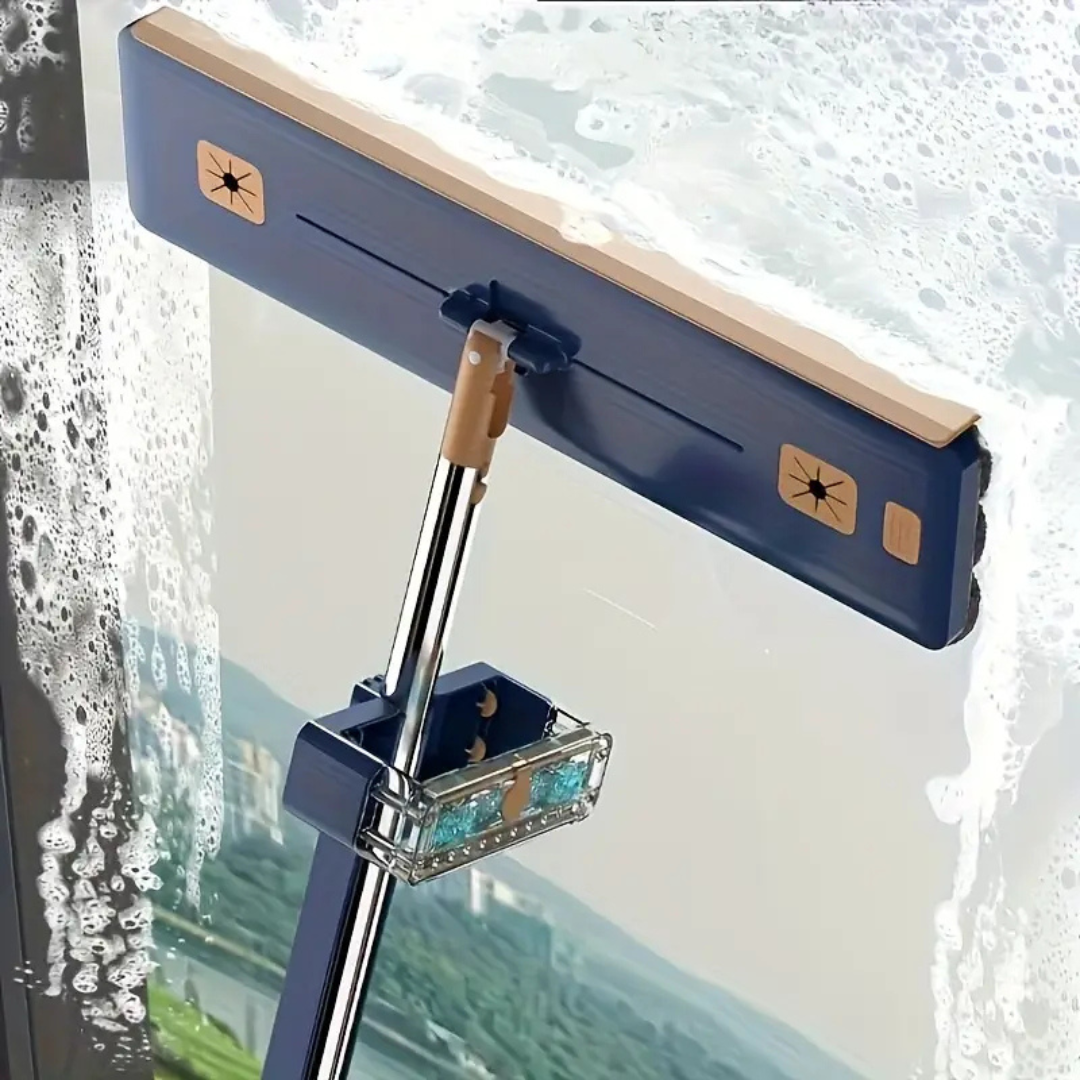 Homero 360° Self Cleaning Microfiber Floor Mop with Folding Bucket Set