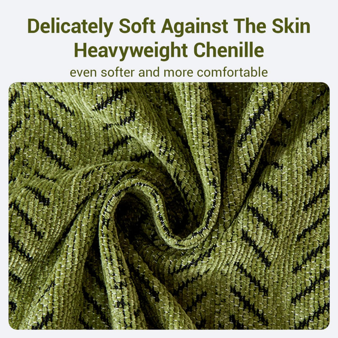 Reversible Elegant Chenille Fabric Wrinkle-Resistant Build Sofa Cover