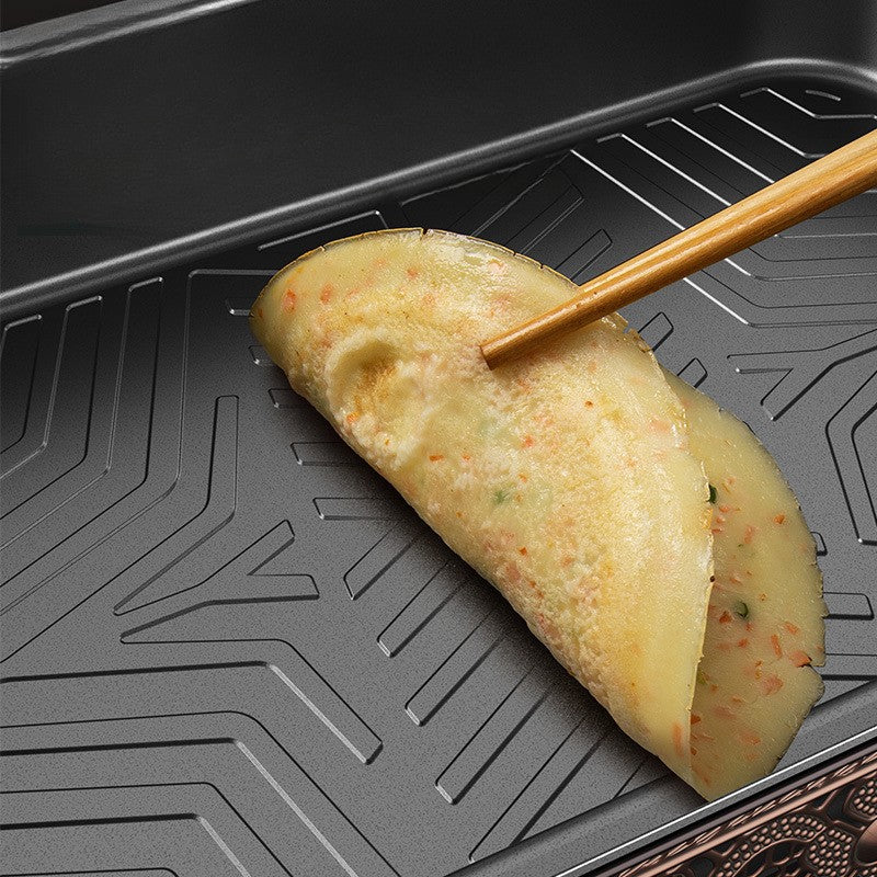 Multipurpose Carbon-Steel Non-Stick Grilled Pan with Lid