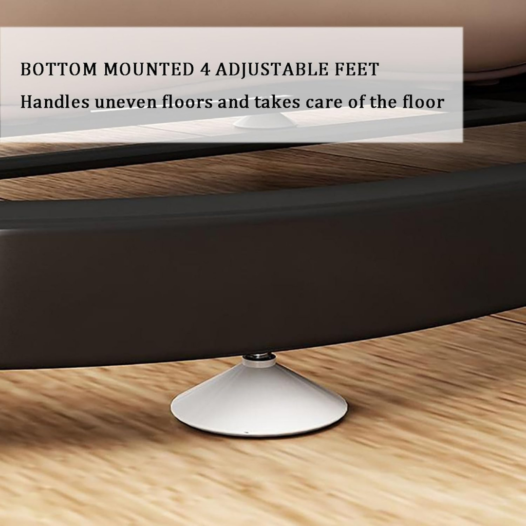 HOMERO 7 Tier Glossy Black Modern Multi-Purpose Storage Rack