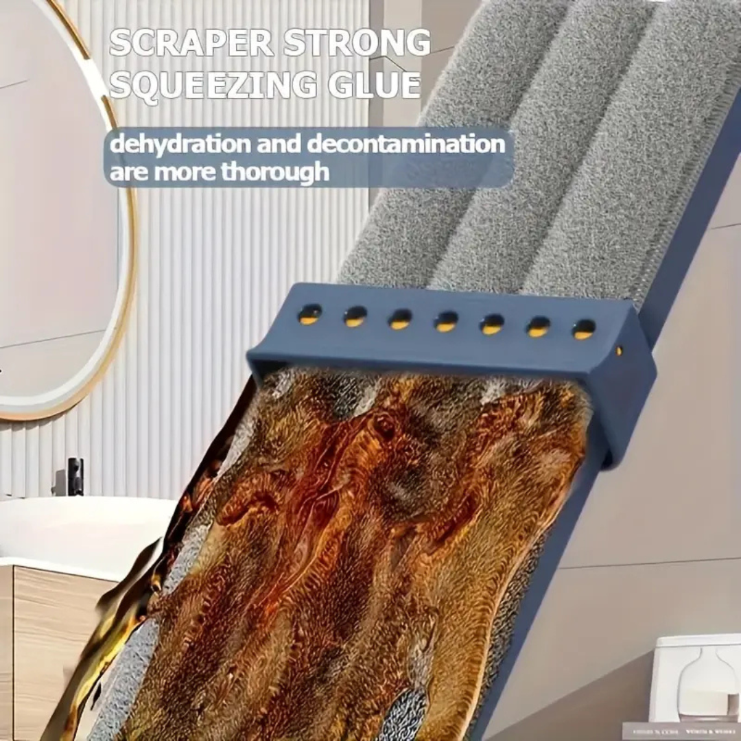 Homero 360° Self Cleaning Microfiber Floor Mop with Folding Bucket Set