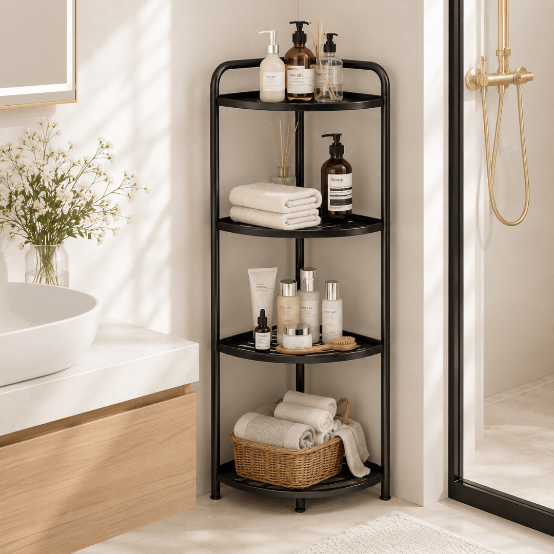 Homero Multi-Purpose Space Saving Corner Shelf Rack