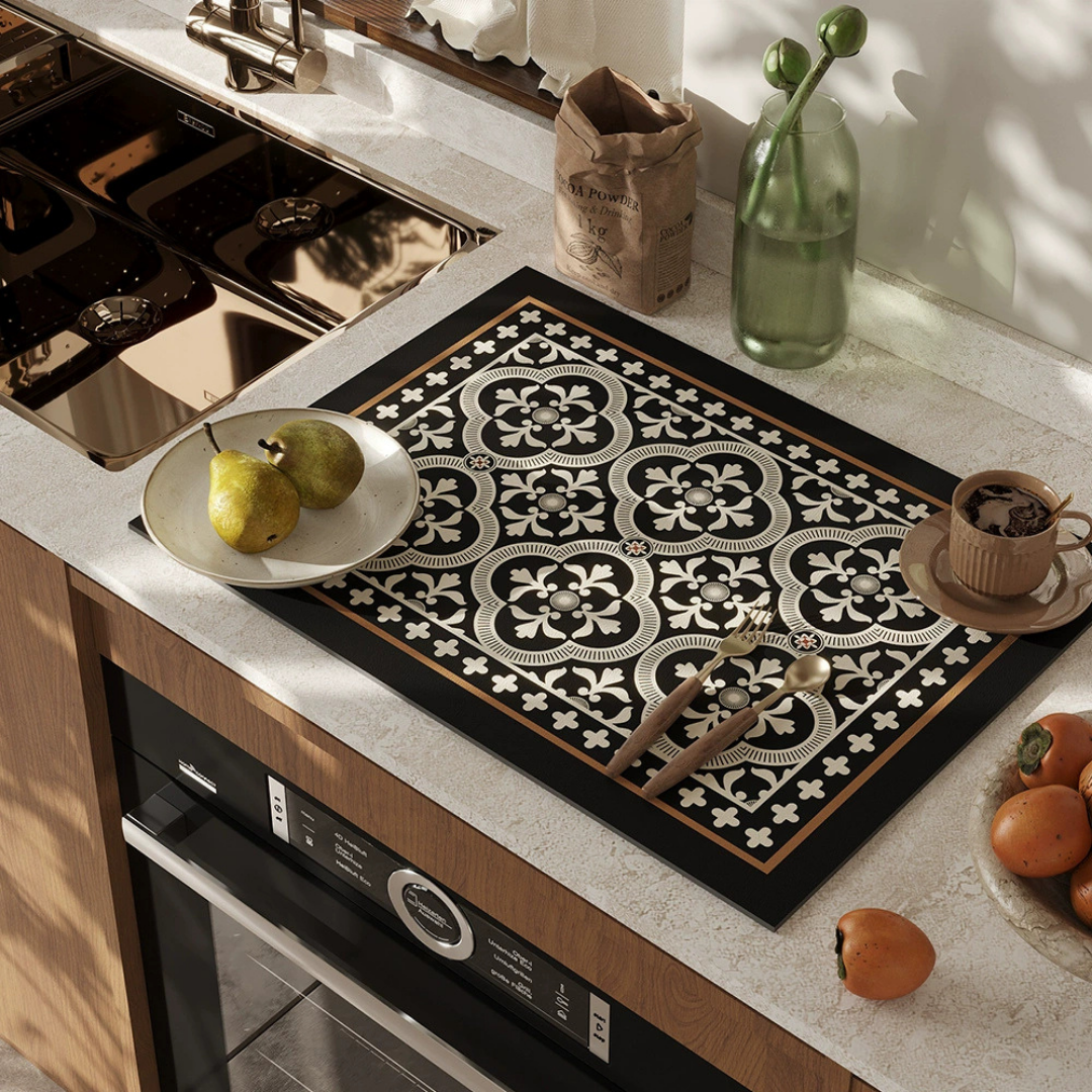 HOMERO Elegant Classic Pattern Absorbent Anti-Slip Diatom Mat
