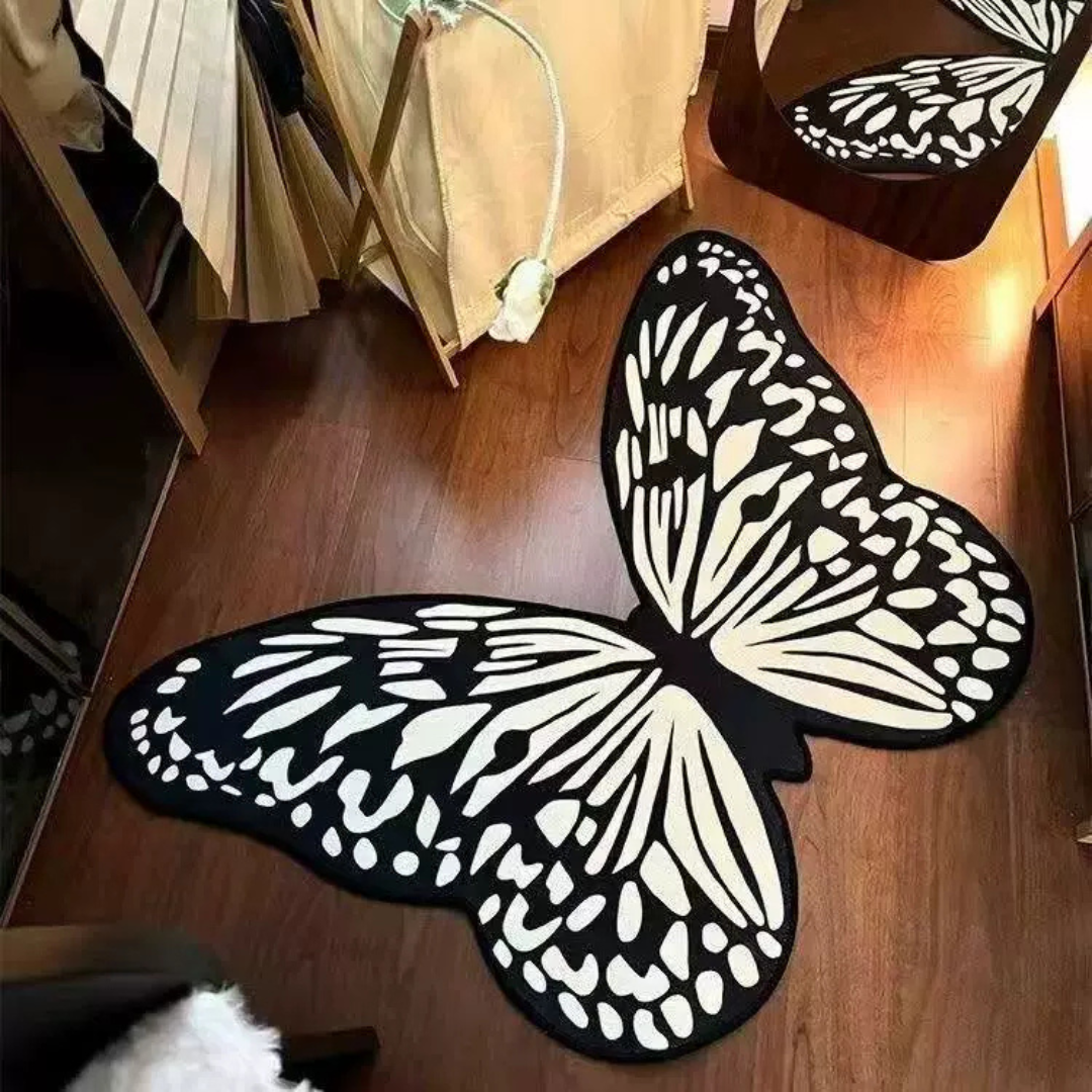 Homero Soft Butterfly Carpet Rug Thick Fluffy Handwoven - 80x120cm