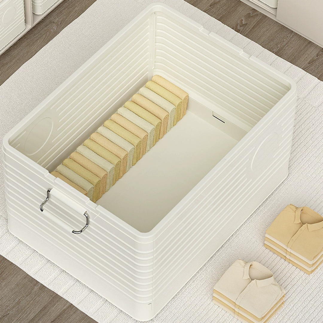 Multi Purpose Storage Utility Foldable Stackable Storage Box With Wheels