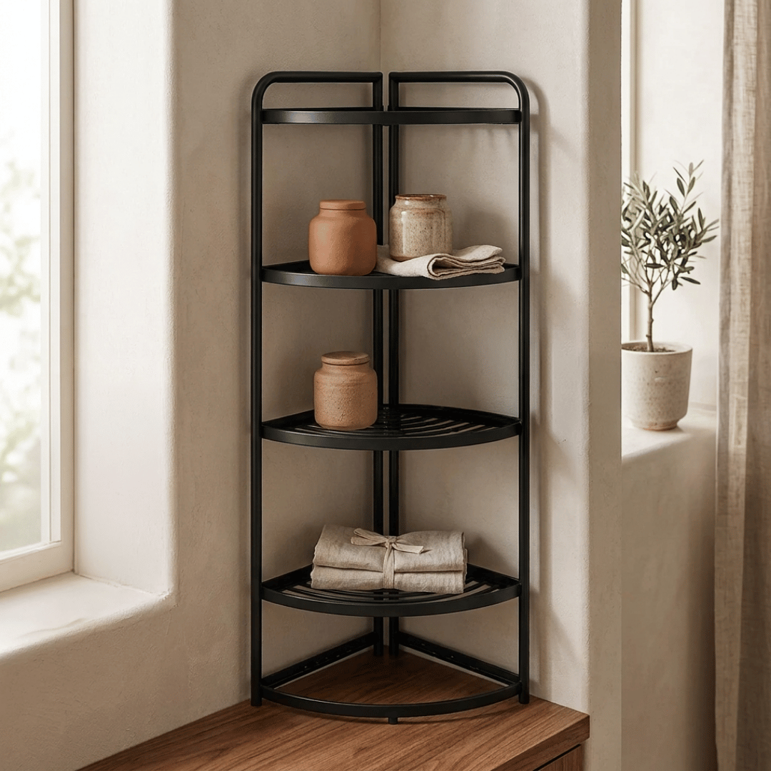 Homero Multi-Purpose Space Saving Corner Shelf Rack