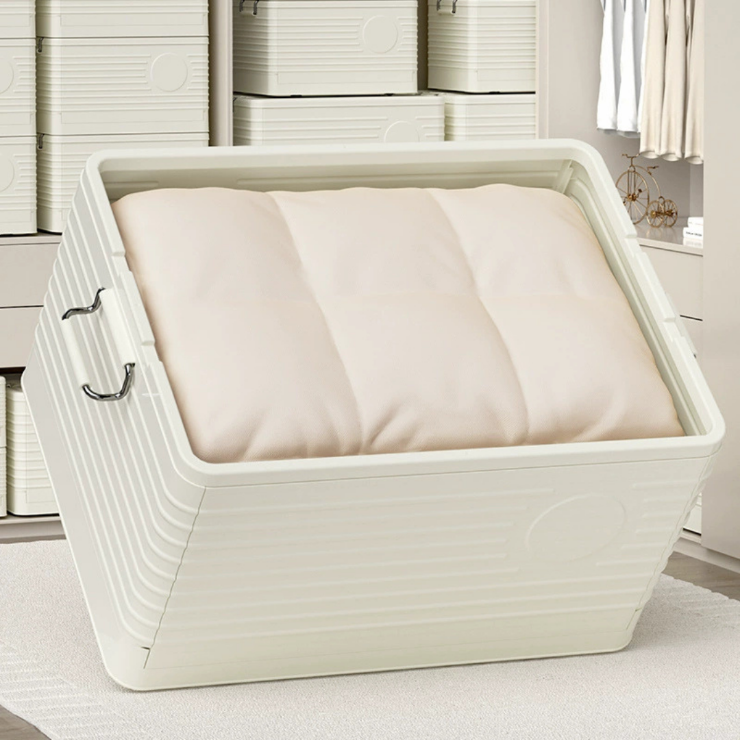 Multi Purpose Storage Utility Foldable Stackable Storage Box With Wheels