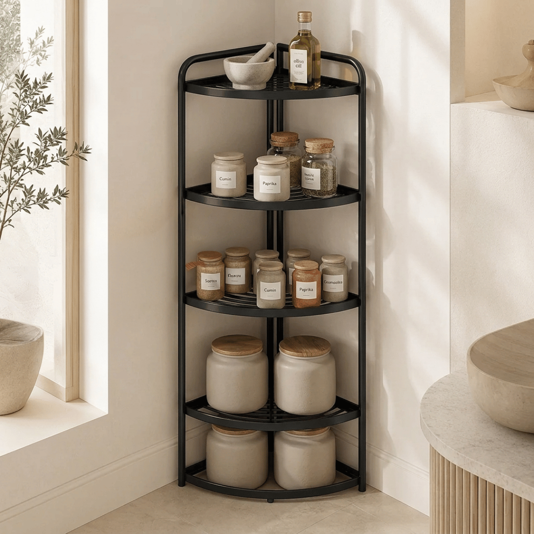 Homero Multi-Purpose Space Saving Corner Shelf Rack