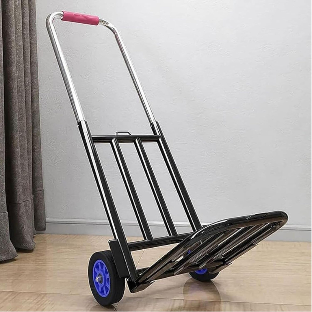 Heavy Duty Foldable Stair Climbing Hand Truck Trolley with Adjustable Handle