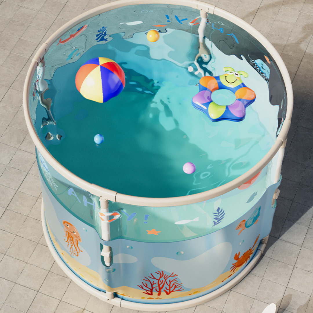 HOMERO Portable Design Transparent Foldable Large PVC Bathtub